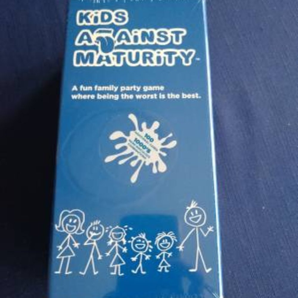 NIB Kids Against Maturity game, special edition 100 extra cards